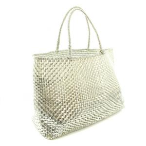 ANTEPRIMA イントレッチオ ワイヤーバッグ トートバッグ ハンドバッグ PVC シルバー