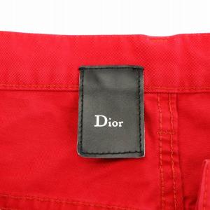 Dior パンツ ボタンフライ 32 赤 レッド /AN45