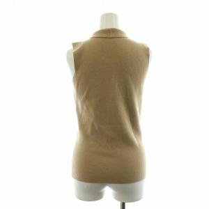 GUCCI ニット セーター カットソー ノースリーブ カシミヤ100％ S ベージュ