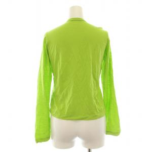 Tao ニット カットソー 花柄 刺繍 長袖 緑 グリーン