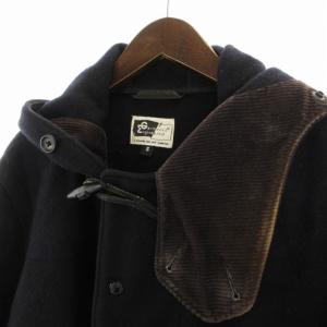 Engineered Garments ダッフルコート ロング フーディー フード S 紺 ネイビー