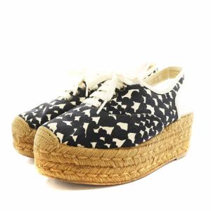 サンダル ストラップ 厚底 37 黒 ブラック /AN9