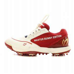 エディション EDITION スパイクシューズ ゴルフシューズ 23.5cm 白 ホワイト 赤 レッド