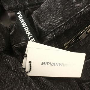 RIPVANWINKLE 22AW RIDERS PANTS RB-408 デニムパンツ ジョグパンツ 後染め テーパード M 黒 ブラック