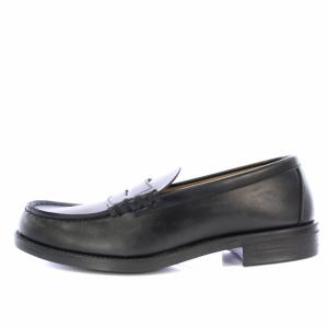 HARUTA ローファー フェイクレザー 27.5cm EEE 黒 6550 /TK H