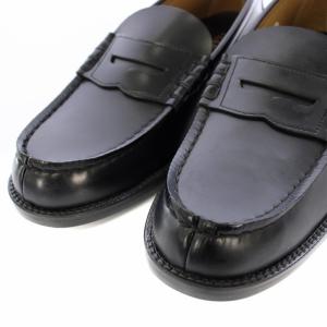 HARUTA ローファー フェイクレザー 27.5cm EEE 黒 6550 /TK H