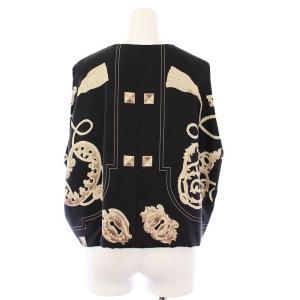 HERMES 17AW レ クレ ベスト シルク 34 ブラック