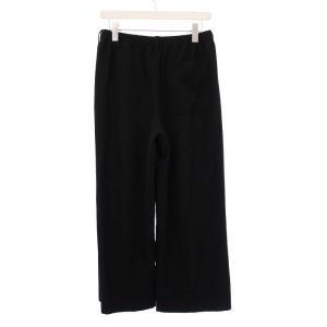 HERMES ピンタック ワイドパンツ 36 ブラック