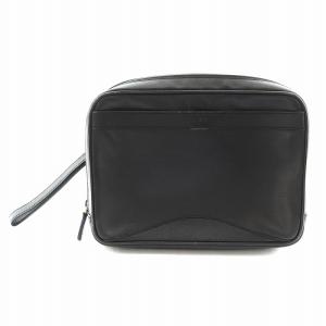 クラッチバッグ セカンドバッグ レザー 黒 ブラック 01837543782 /AN12 MA OH