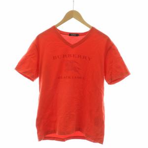Tシャツ 半袖 ロゴプリント Vネック 3 オレンジ D1P16-715-15 /NQ GY12