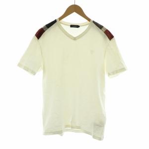 Tシャツ カットソー チェック 半袖 4 ホワイト 51P46-345-02 /NQ GY12