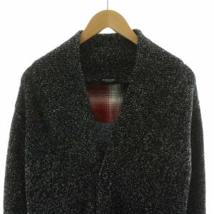 BLACK LABEL CRESTBRIDGE カーディガン ニット モヘヤ混 アルパカ 長袖 ロング LL ブラック 51N16-616-09 /NQ