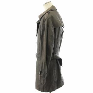 BLACK LABEL CRESTBRIDGE トレンチコート ミドル丈 コットン アウター LL グレー 51A20-401-06 /AN32 GY12