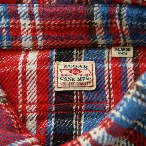 SUGAR CANE SOFT TWILL CHECK LS WORK SHIRT ソフトツイルチェックロングスリーブシャツ カジュアル 長袖 レギュラーカラー