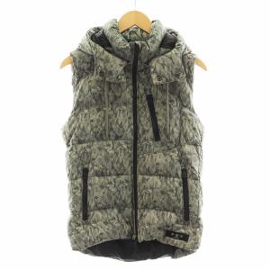 チェサーノ CESANO ダウンベスト フード カモフラ 迷彩柄 アウター 2 グレー MTA16A4389