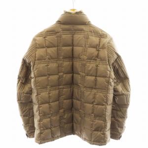 BURBERRY BLACK LABEL ダウンジャケット キルティング ラビットファー M ベージュ BMP11-902-44