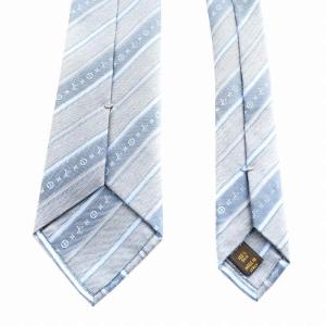 LOUIS VUITTON モノグラム レギュラータイ ネクタイ シルク 絹 水色 ライトブルー /AN2 GY12 OH