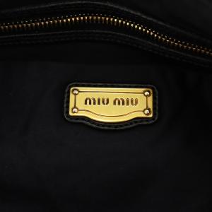 miumiu ハンドバッグ 2way レザー ブラック