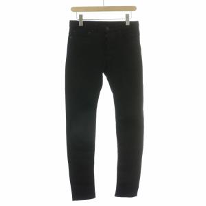 スーパースリムストレッチデニムパンツ ジーンズ スキニー ボタンフライ 6 黒 ブラック /BB GY12