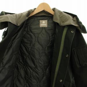 nano universe 18AW ショートモッズコート アウター フード M 緑 グリーン NUC82COT018YG /YT