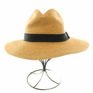 HUNTER HAT P/P BRAID ハンターハットP/Pブレイド 麦わら帽子 ストローハット 茶