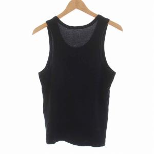 TMT タンクトップ ノースリーブ カットソー コットン M 黒 ブラック