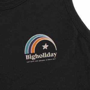 TMT タンクトップ ノースリーブ カットソー コットン M 黒 ブラック