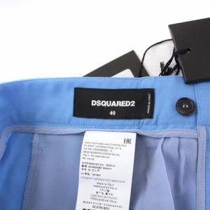 DSQUARED2 クロップドパンツ スラックス ロールアップ 40 青 ブルー S75KB0267 /KH PN GY29