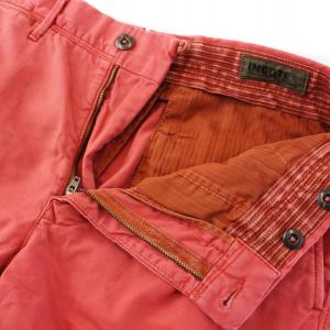 INCOTEX REGULAR FIT ショートパンツ ハーフパンツ コットン W32 赤 レッド /DK PN