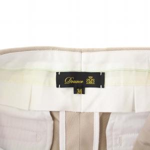 Drawer ミカドテーパードパンツ ハイウエスト クロップド 34 ベージュ 6514-236-1388 /KH PN