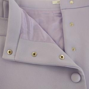 CARVEN 台形スカート フレア ミニ丈 36 S 紫 パープル /DK GY30 PN