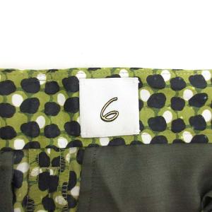 6 ROKU BEAUTY&YOUTH ユナイテッドアローズ 20SS MIX TSUBU PRINTPANT パンツ ストレート  総柄 34