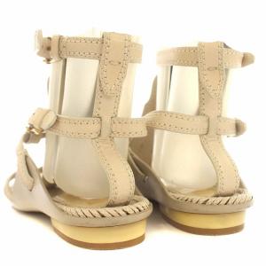 Salvatore Ferragamo サンダル ガンチーニ グラディエーター レザー 5.5 23cm ベージュ /KH PN