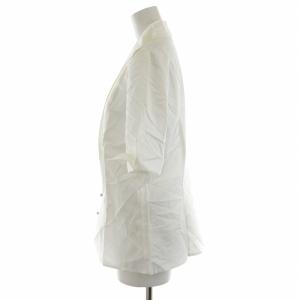 ESCADA シャツ ブラウス 半袖 コットン 38 白 ホワイト /KH PN GY19