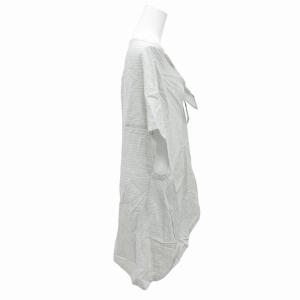 Senso unico MOYURU INTERNATIONAL タグ付き チュニック カットソー ストライプ フレンチスリーブ