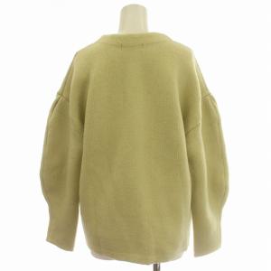 dazzlin 23AW ニット セットアップ ノーカラー ジャケット ショートパンツ 022352800901 F 黄緑