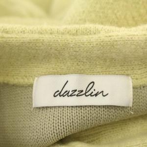 dazzlin 23AW ニット セットアップ ノーカラー ジャケット ショートパンツ 022352800901 F 黄緑