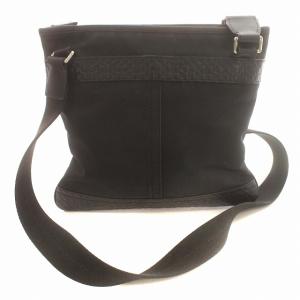 ショルダーバッグ F70597 ナイロン レザー シグネチャー 黒 ブラック /G