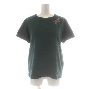 Tシャツ カットソー 半袖 クルーネック ロゴプリント 3 L 緑 グリーン ピンク /DK PN