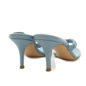 Gianvito Rossi TROPEA 編込み レザー サンダル ハイヒール 35.5 22.5cm 水色 ライトブルー /DK