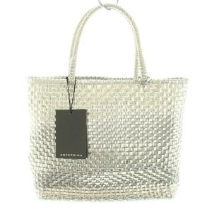 イントレッチオ スモール ワイヤーバッグ シルバー