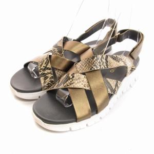 ゼログランド zerogrand サンダル スポーツサンダル パイソン柄 靴 シューズ 6B 23.5cm