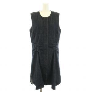 デニムワンピース ミニ ノースリーブ 38 S インディゴブルー /DK GY30 PN