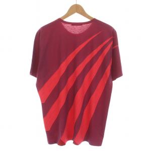 ISSEY MIYAKE MEN Tシャツ カットソー 半袖 クルーネック 赤 レッド ピンク 紫 ME93JK127 /DK PN
