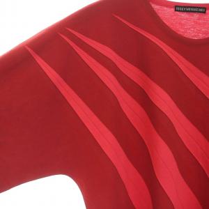 ISSEY MIYAKE MEN Tシャツ カットソー 半袖 クルーネック 赤 レッド ピンク 紫 ME93JK127 /DK PN