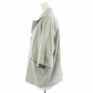 MHL. 24SS WASHED COTTON SHIRTING シャツ 半袖 コットン 2 M 水色 ライトブルー