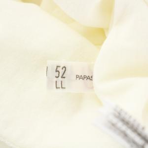 Papas ポロシャツ 半袖 ロゴ くま コットン S 白 ホワイト /KH PN