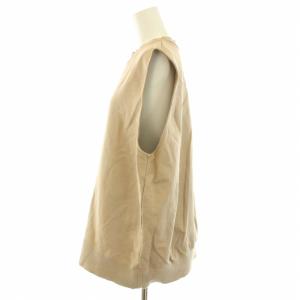 AP STUDIO 24SS スウェットベスト プルオーバー カットソー クルーネック ノースリーブ ベージュ 24070586504010