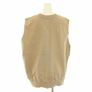 AP STUDIO 24SS スウェットベスト プルオーバー カットソー クルーネック ノースリーブ ベージュ 24070586504010