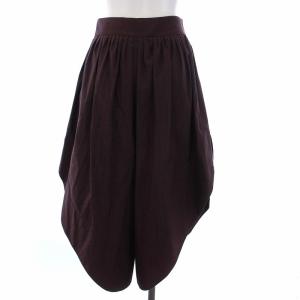 Chloe ワイドパンツ ガウチョパンツ クロップド 変形 34 茶 ブラウン CHC20UPA4306455H34